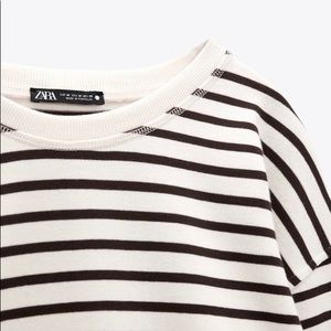 Zara oversized stripe T-shirt